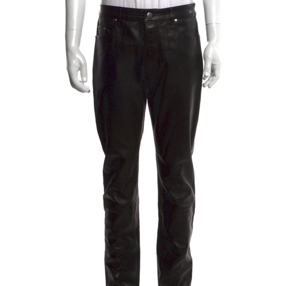 Amiri Black Leather Pants